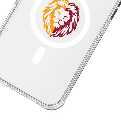 Galatasaray Parçalı Aslan Magsafe Şeffaf Telefon Kılıfı