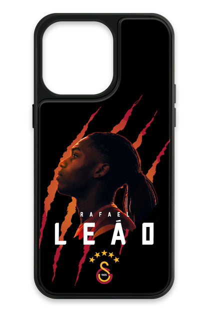 Galatasaray Rafael Leão iPhone 15 Pro Max Cam Telefon Kılıfı