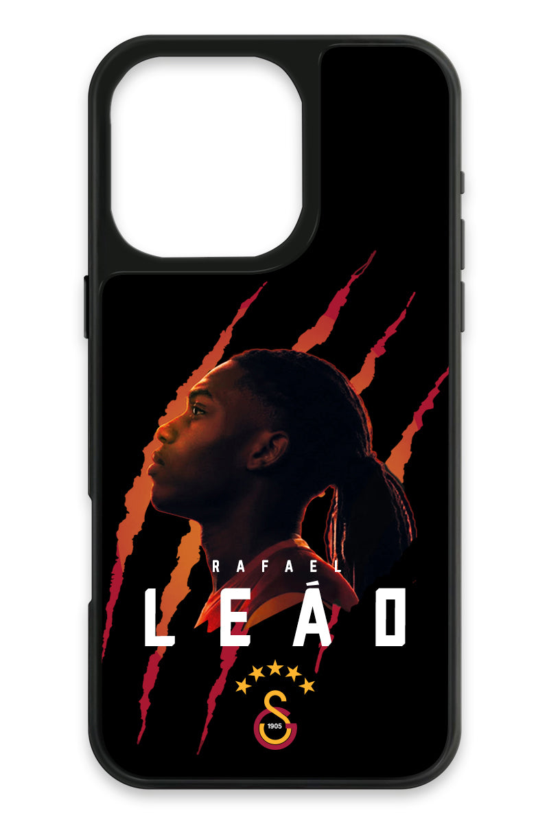 Galatasaray Rafael Leão iPhone 16 Pro Max Cam Telefon Kılıfı