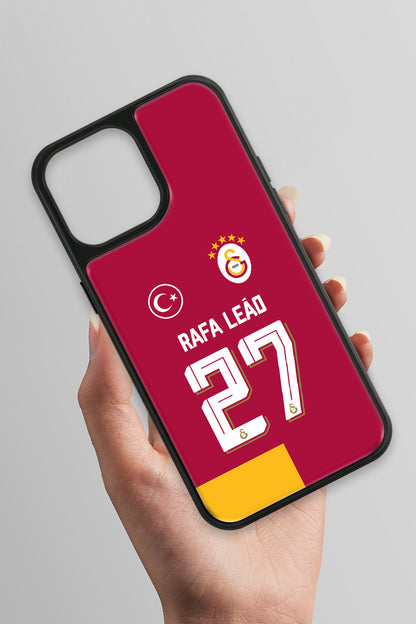 Galatasaray iPhone 13 Pro Max Cam Telefon Kılıfı 5 Yıldızlı Arma