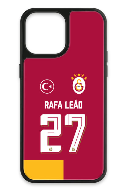 Galatasaray Rafael Leão Parçalı Forma iPhone 13 Pro Max Cam Telefon Kılıfı