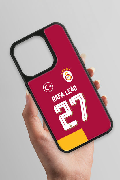 Galatasaray iPhone 15 Pro Cam Telefon Kılıfı 5 Yıldızlı Arma
