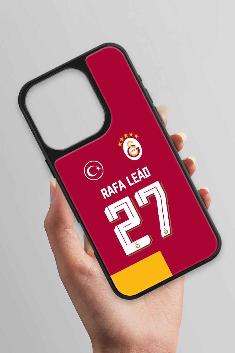 Galatasaray iPhone 16 Pro Cam Telefon Kılıfı 5 Yıldızlı Arma