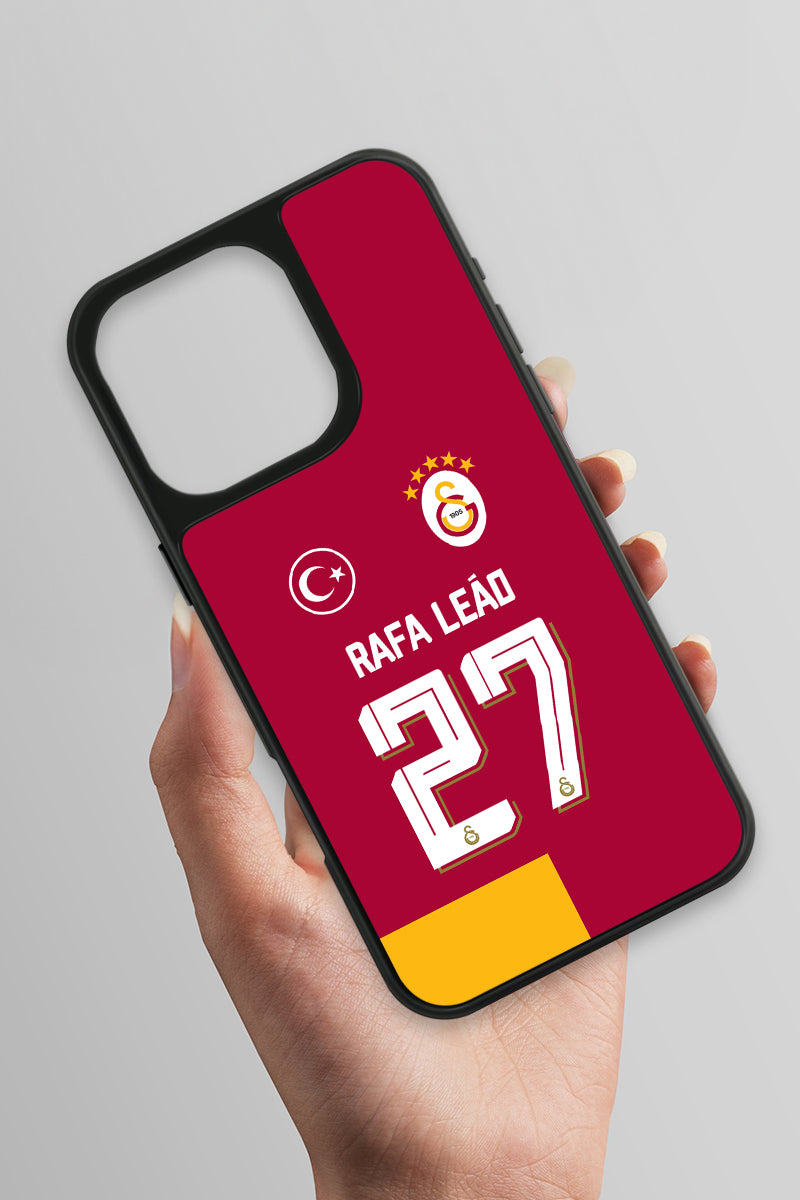 Galatasaray iPhone 16 Pro Max Cam Telefon Kılıfı 5 Yıldızlı Arma