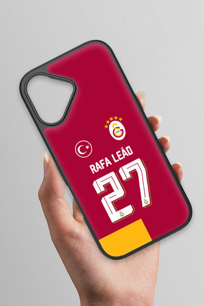 Galatasaray iPhone 17 Cam Telefon Kılıfı 5 Yıldızlı Arma