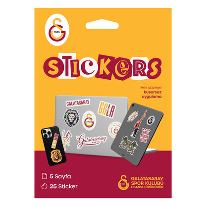 Galatasaray Sarı Sticker Paketi
