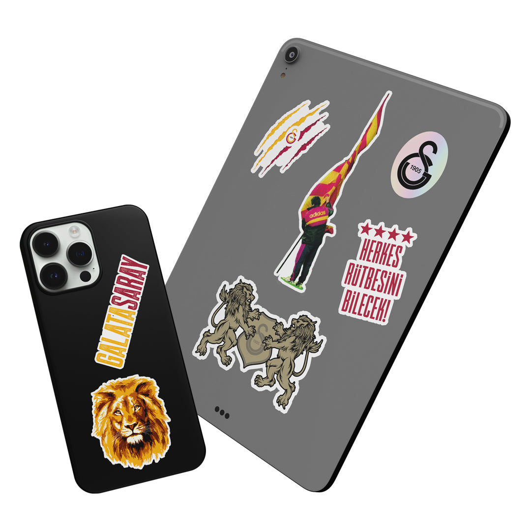 Galatasaray Sarı Sticker Paketi
