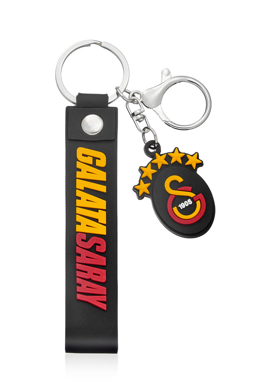Galatasaray Siyah Charm Arma Silikon Anahtarlık