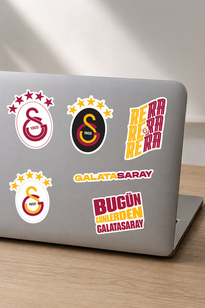 Galatasaray Sticker Seti 5 Yıldız - Lisanslı Orijinal
