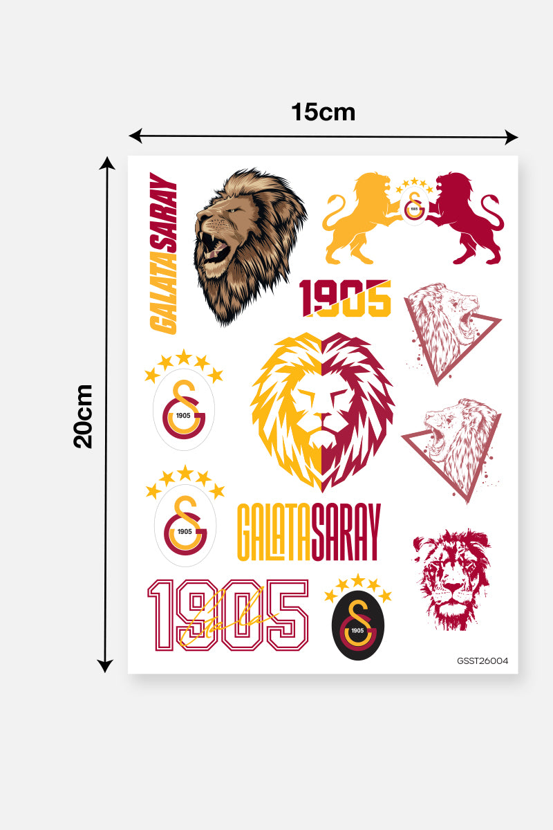 Galatasaray Sticker Seti Aslan 1905 - Lisanslı Orijinal