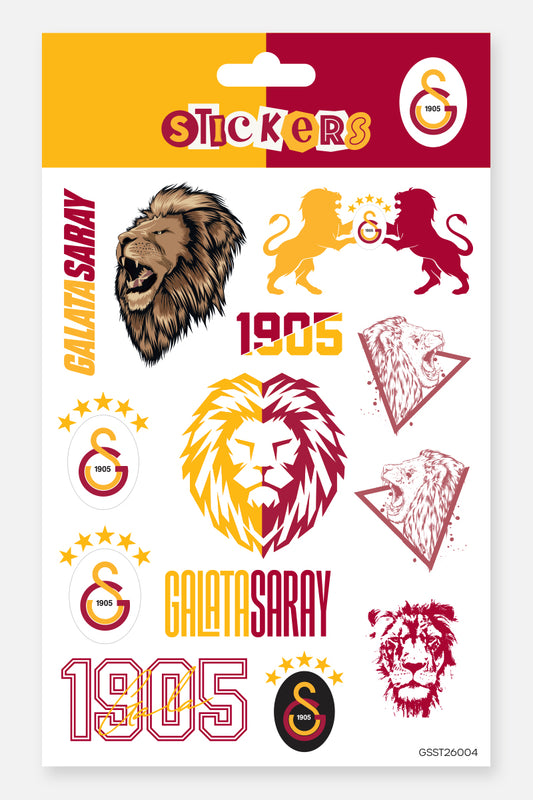 Galatasaray Sticker Seti Aslan 1905 - Lisanslı Orijinal