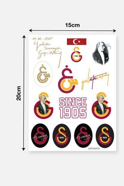 Galatasaray Sticker Seti Atatürk - Lisanslı Orijinal
