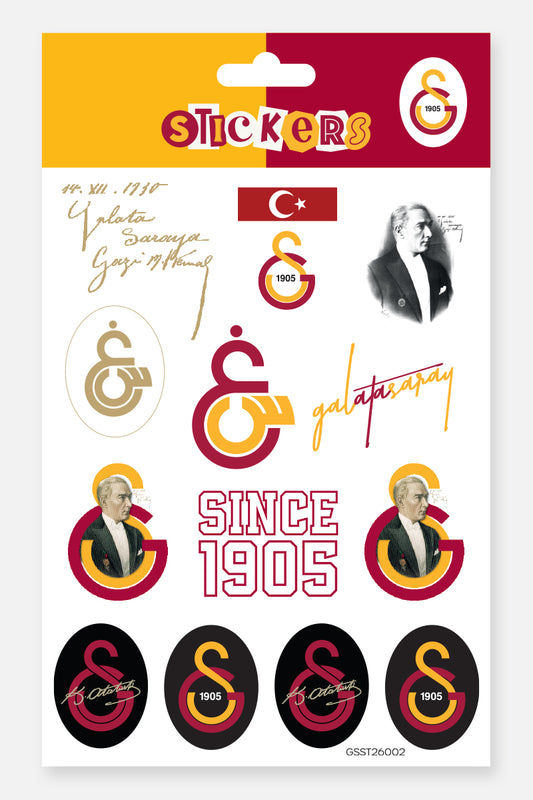 Galatasaray Sticker Seti Atatürk - Lisanslı Orijinal