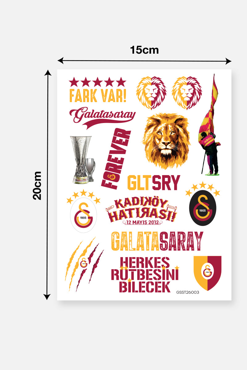 Galatasaray Sticker Seti Fark Var - Lisanslı Orijinal