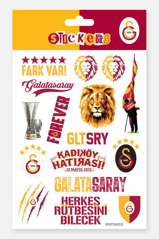Galatasaray Sticker Seti Fark Var - Lisanslı Orijinal