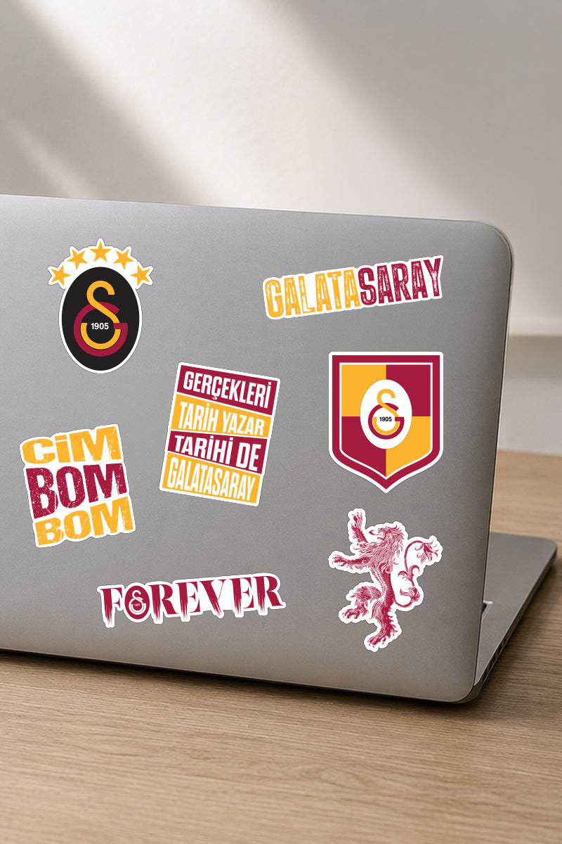 Galatasaray Sticker Seti Gerçekleri Tarih Yazar - Lisanslı Orijinal
