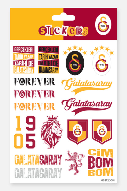 Galatasaray Sticker Seti Gerçekleri Tarih Yazar - Lisanslı Orijinal