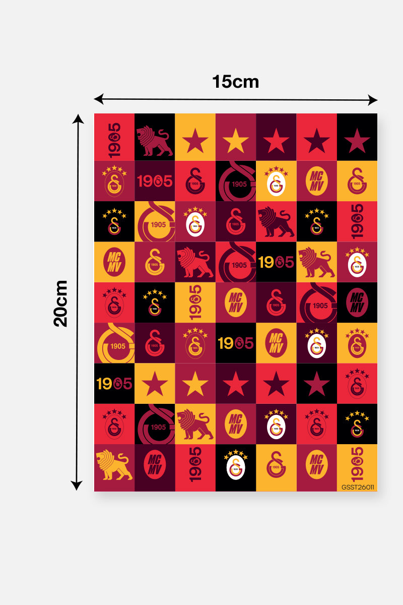 Galatasaray Sticker Seti İkonik - Lisanslı Orijinal