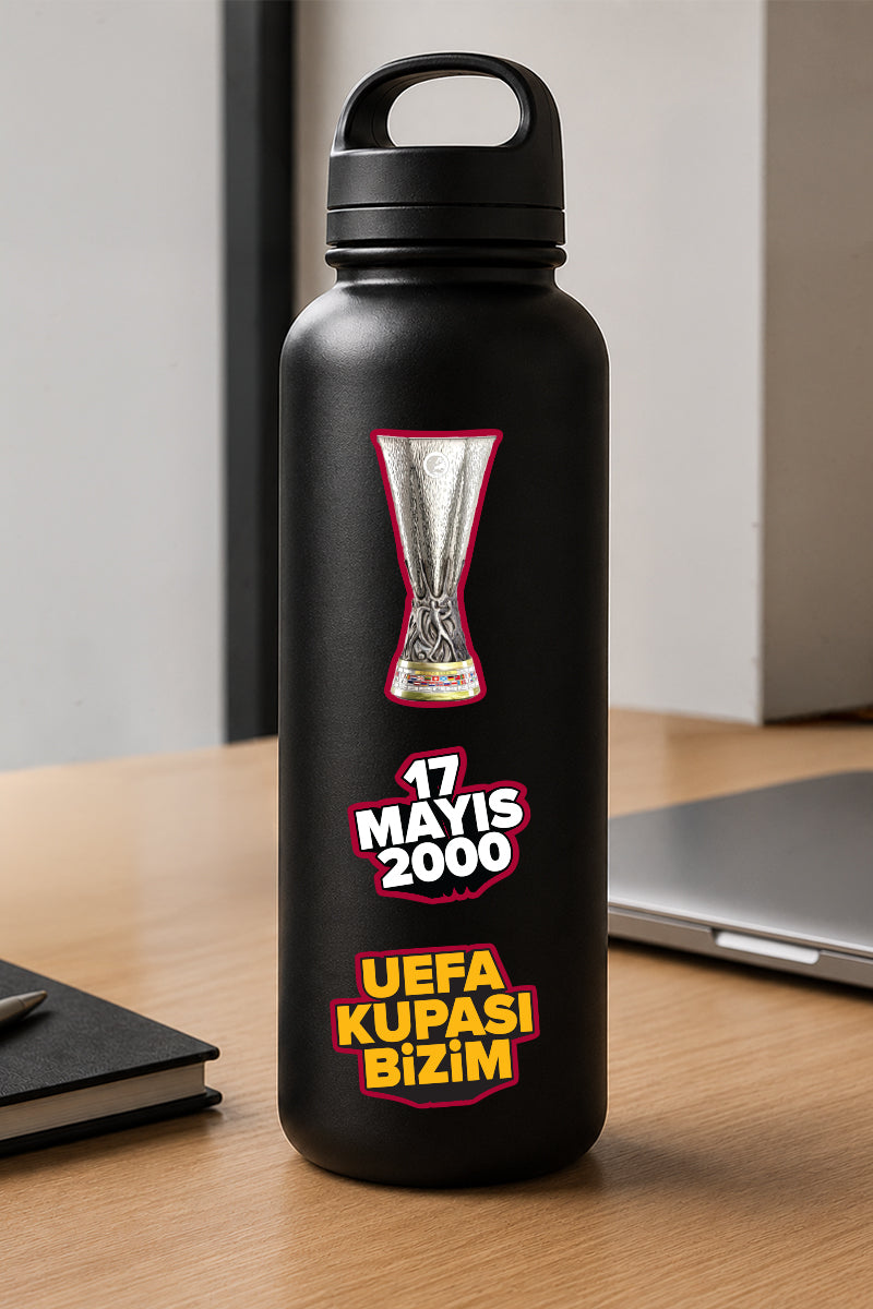 Galatasaray Sticker Seti Kırmızı Slogan - Lisanslı Orijinal