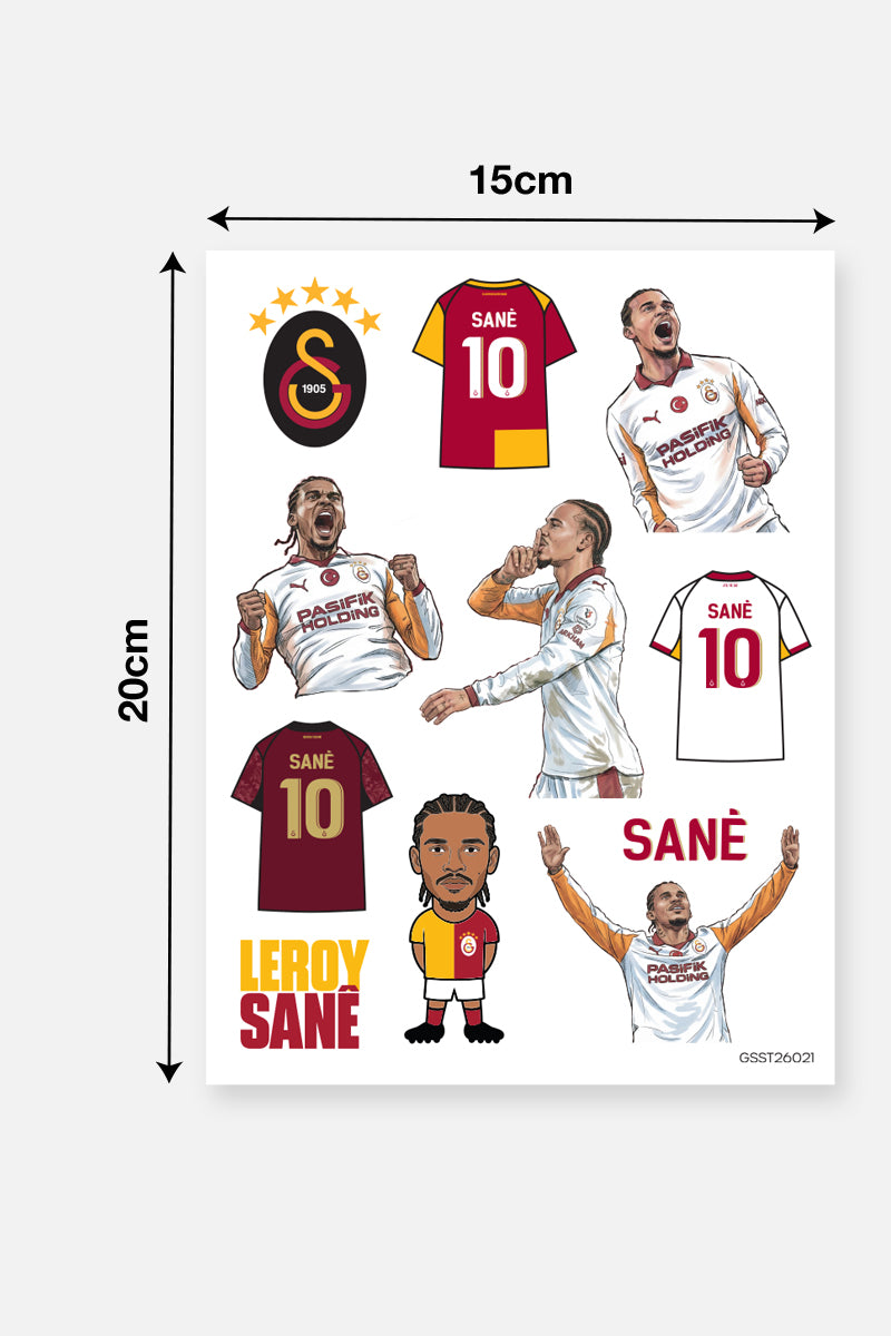 Galatasaray Sticker Seti Leroy Sané Gol - Lisanslı Orijinal