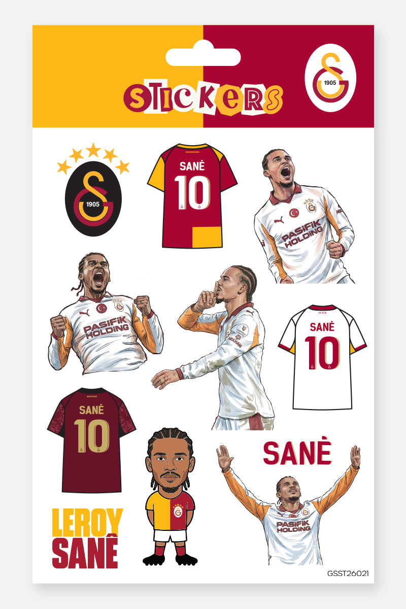 Galatasaray Sticker Seti Leroy Sané Gol - Lisanslı Orijinal