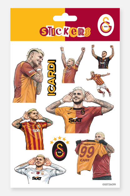 Galatasaray Sticker Seti Mauro Icardi Gol - Lisanslı Orijinal