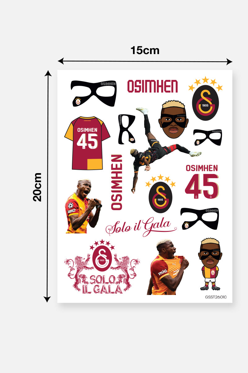 Galatasaray Sticker Seti Victor Osimhen - Lisanslı Orijinal
