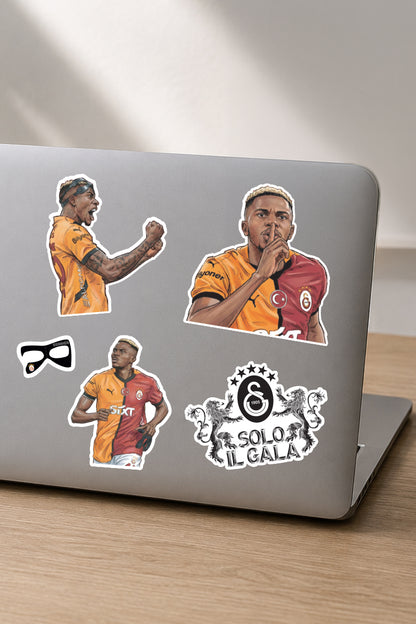 Galatasaray Sticker Seti Victor Osimhen Gol - Lisanslı Orijinal