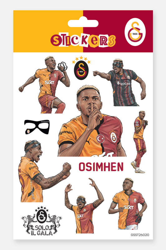 Galatasaray Sticker Seti Victor Osimhen Gol - Lisanslı Orijinal