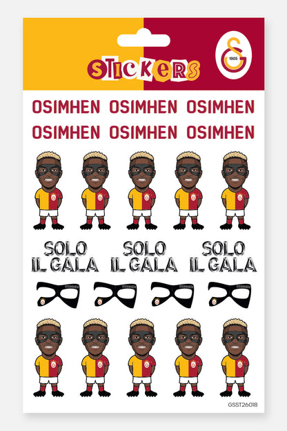 Galatasaray Sticker Seti Victor Osimhen Solo Il Gala - Lisanslı Orijinal