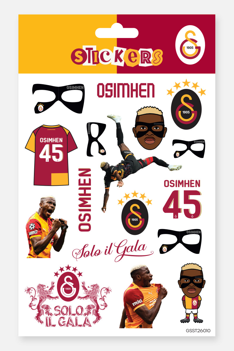 Galatasaray Sticker Seti Victor Osimhen - Lisanslı Orijinal