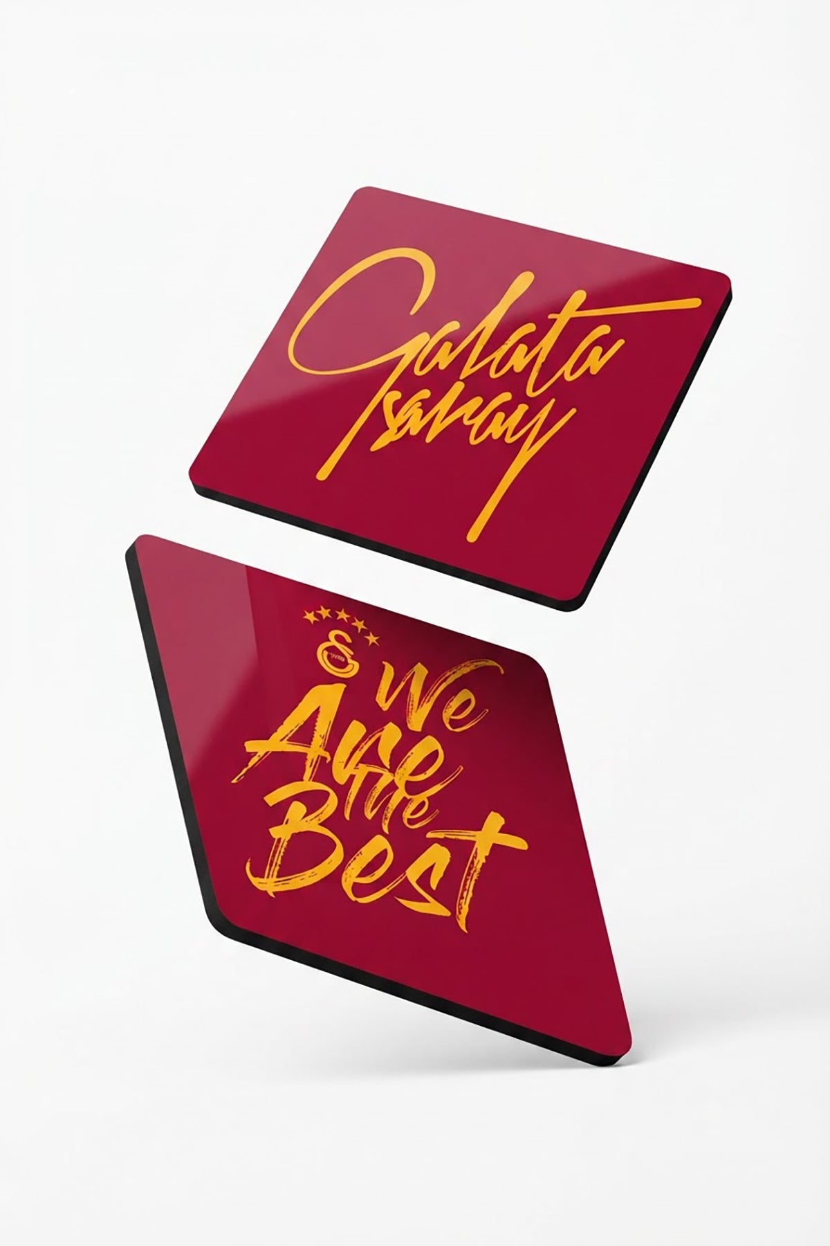 Galatasaray We Are The Best Ahşap Bardak Altlığı