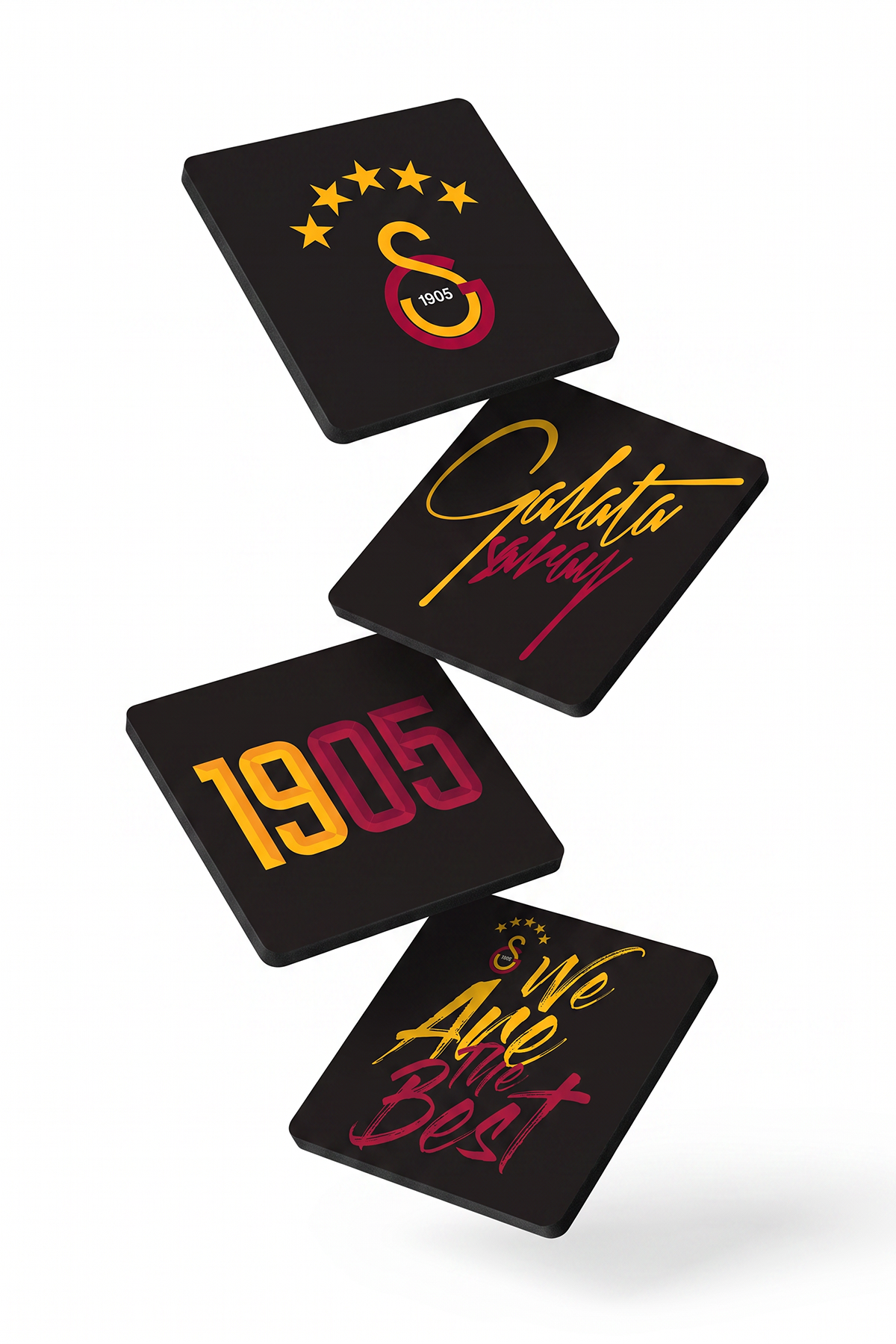 Galatasaray We Are The Best Ahşap Bardak Altlığı