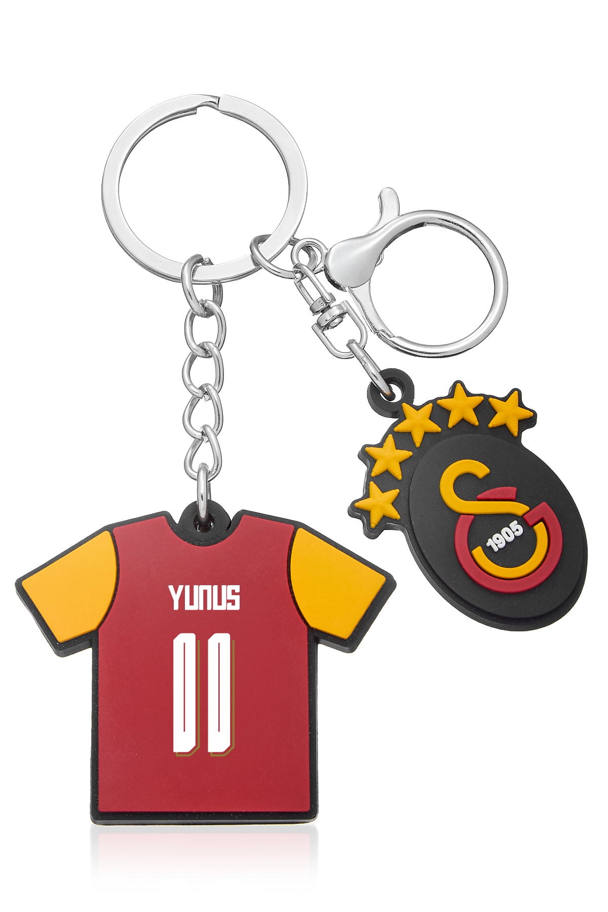 Galatasaray Yunus Akgün Charm Arma Silikon Anahtarlık