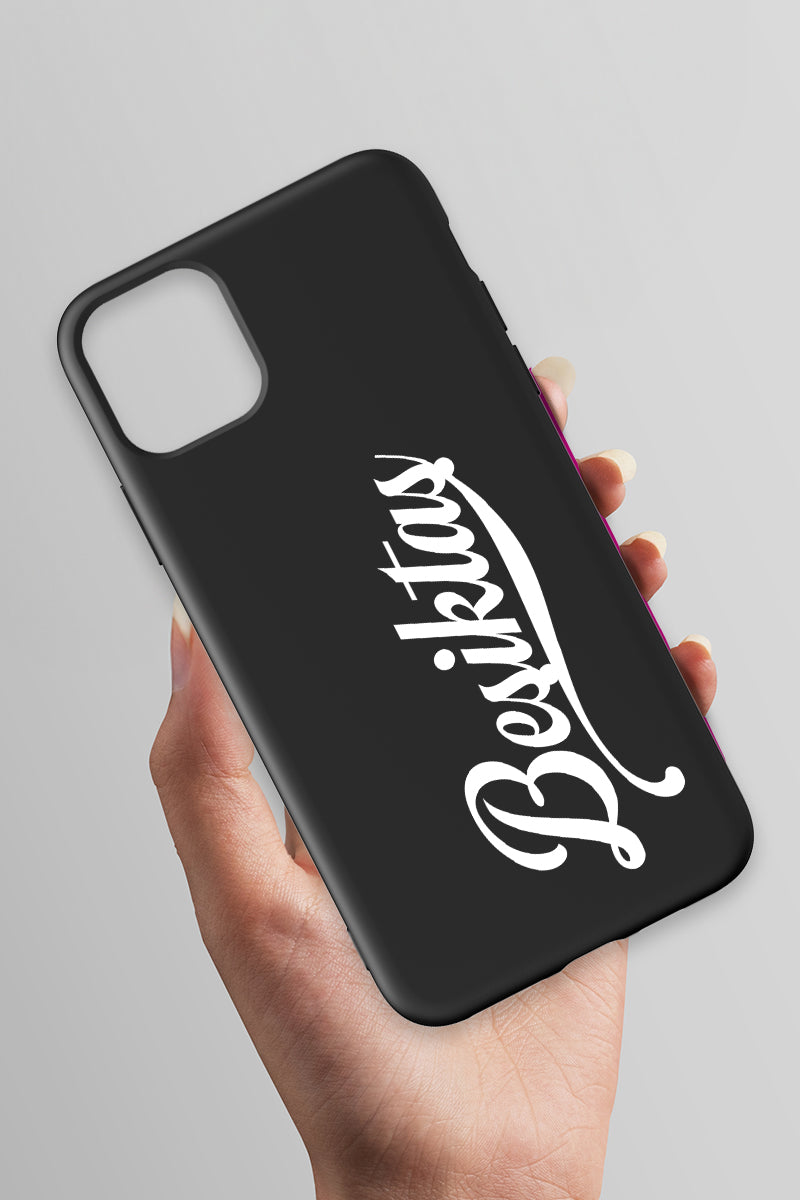 Beşiktaş El Yazılı Siyah Telefon Kılıfı