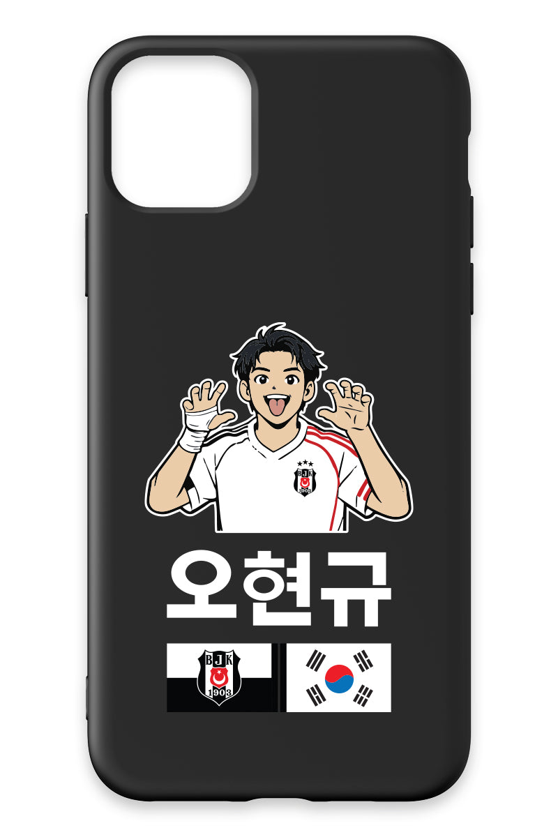 Beşiktaş HyeonGyu OH Siyah Silikon Telefon Kılıfı