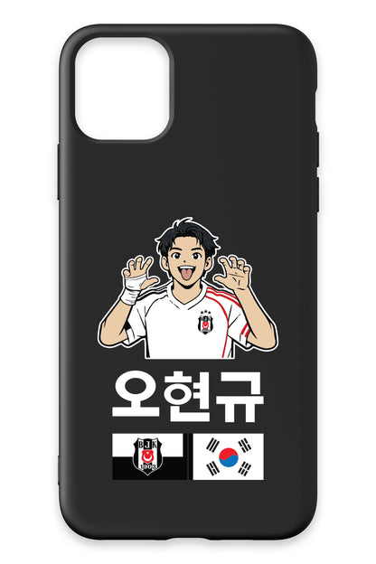 Beşiktaş HyeonGyu OH Siyah Silikon Telefon Kılıfı