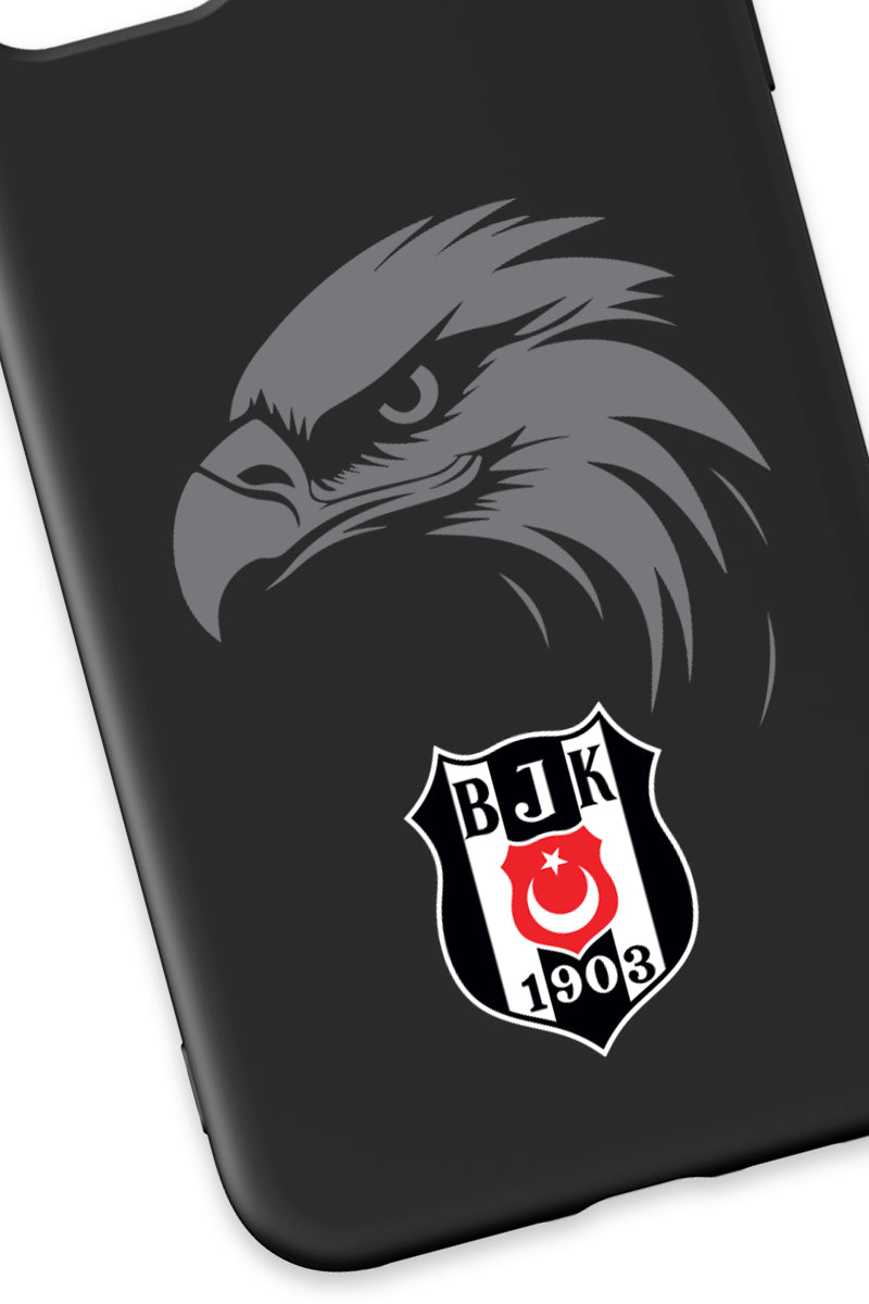 Beşiktaş Kartal Arma Siyah Silikon Telefon Kılıfı