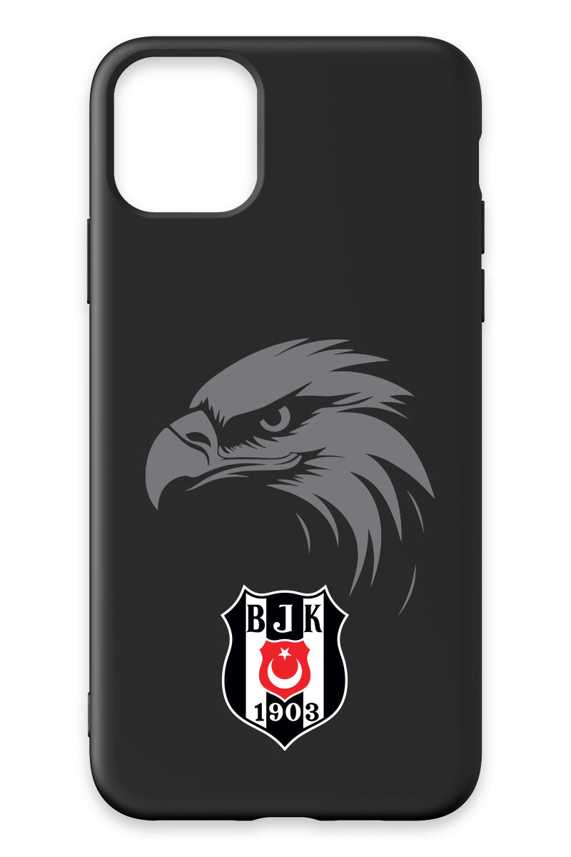Beşiktaş Kartal Arma Siyah Silikon Telefon Kılıfı