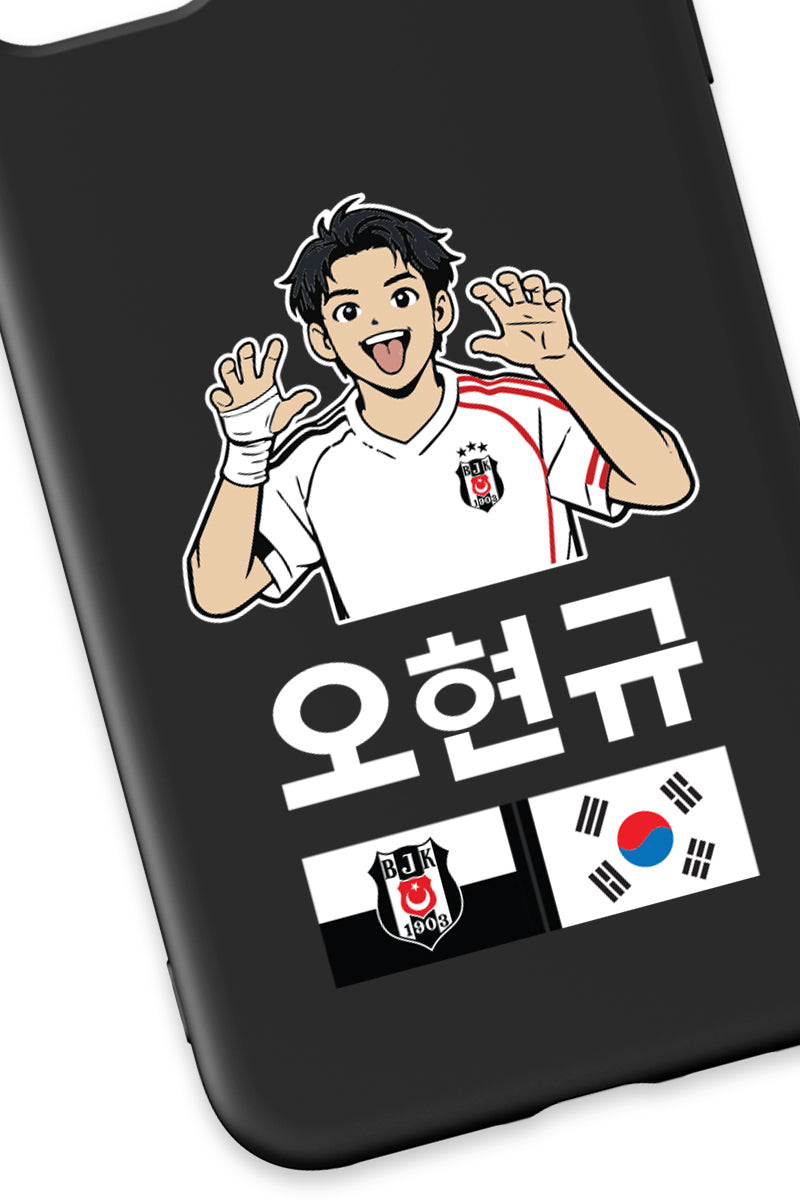 Beşiktaş HyeonGyu OH Siyah Silikon Telefon Kılıfı