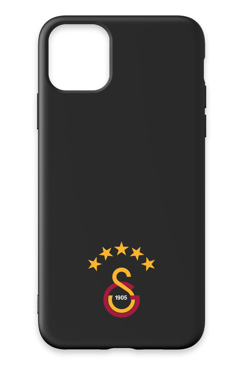 Galatasaray 5 Yıldız Arma Siyah Silikon Telefon Kılıfı