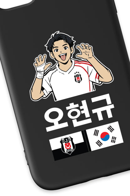 Beşiktaş HyeonGyu OH Siyah Silikon Telefon Kılıfı
