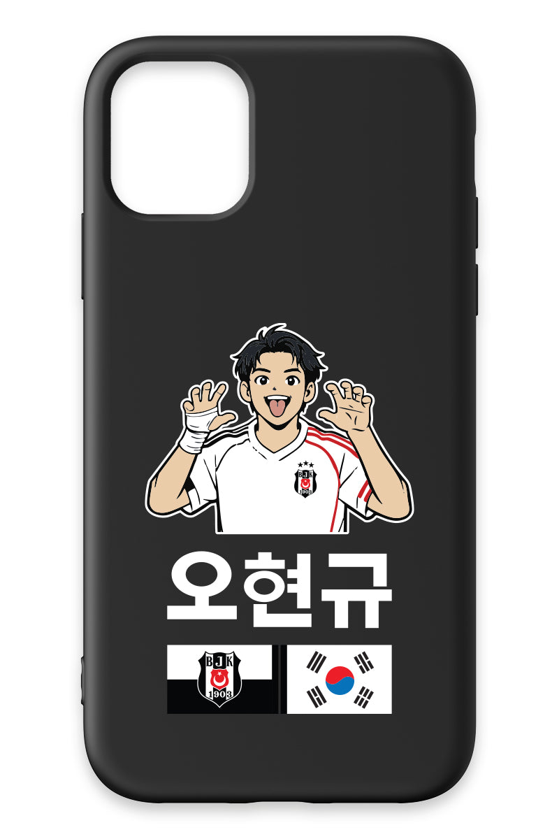 Beşiktaş HyeonGyu OH Siyah Silikon Telefon Kılıfı