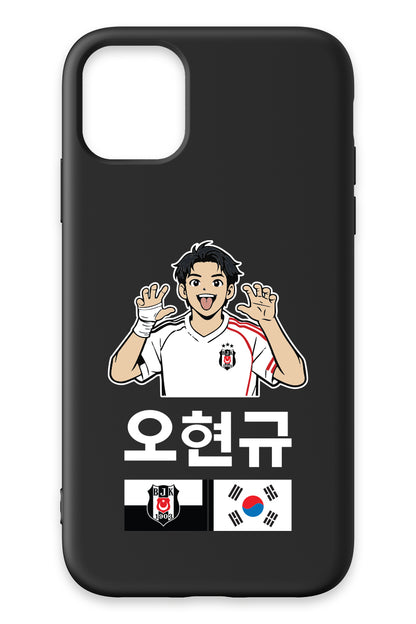 Beşiktaş HyeonGyu OH Siyah Silikon Telefon Kılıfı