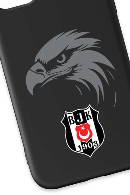 Beşiktaş Kartal Arma Siyah Silikon Telefon Kılıfı