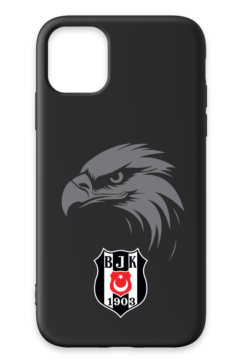 Beşiktaş Kartal Arma Siyah Silikon Telefon Kılıfı