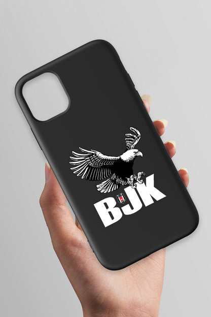 Beşiktaş Kartal BJK Siyah Silikon Telefon Kılıfı