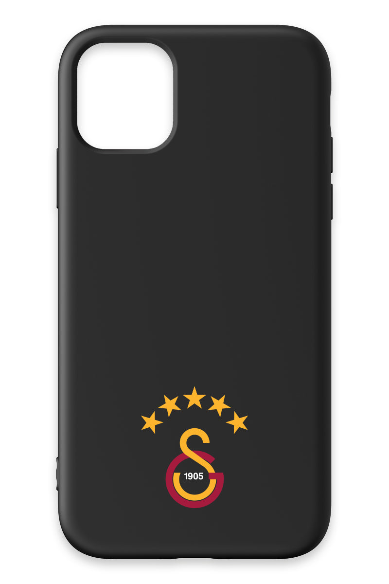 Galatasaray 5 Yıldız Arma Siyah Silikon Telefon Kılıfı