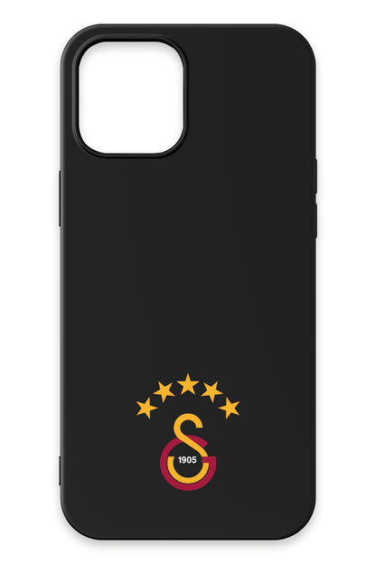Galatasaray 5 Yıldız Arma Siyah Silikon Telefon Kılıfı