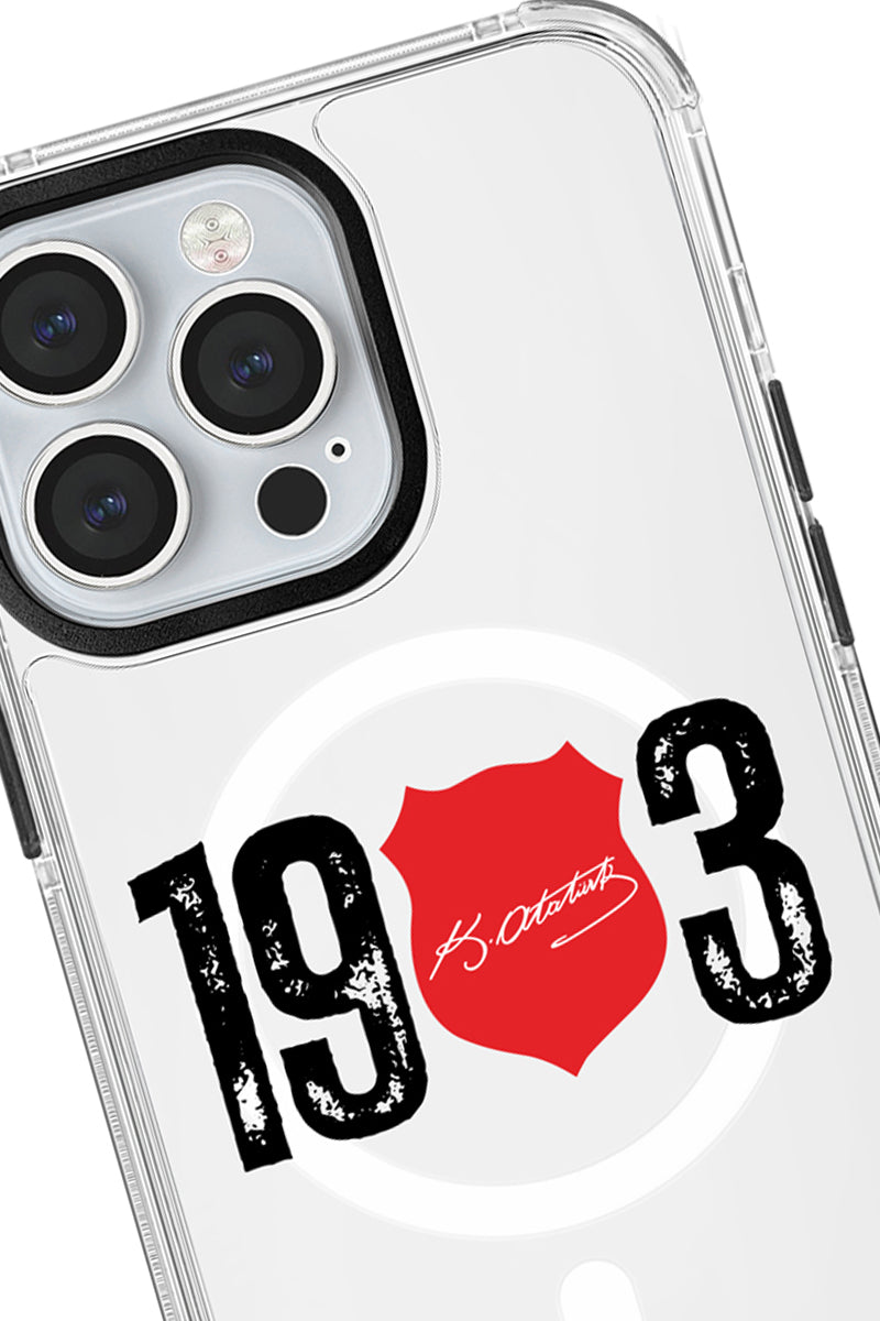 Beşiktaş ATA İmza 1903 Magsafe Şeffaf Telefon Kılıfı